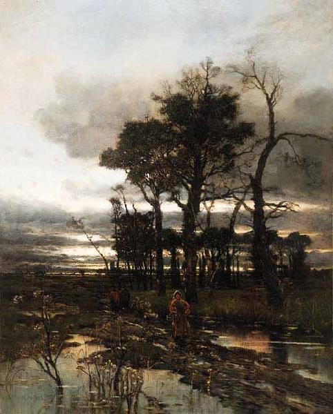 Karl Heffner An evening landscape